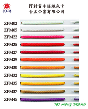 PP材質手提繩色卡 (21色)