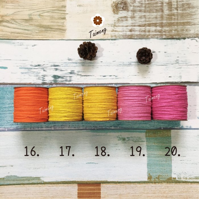 染色 棉繩 1.5mm (一公斤)