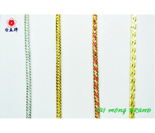 圓織帶,銀蔥織帶